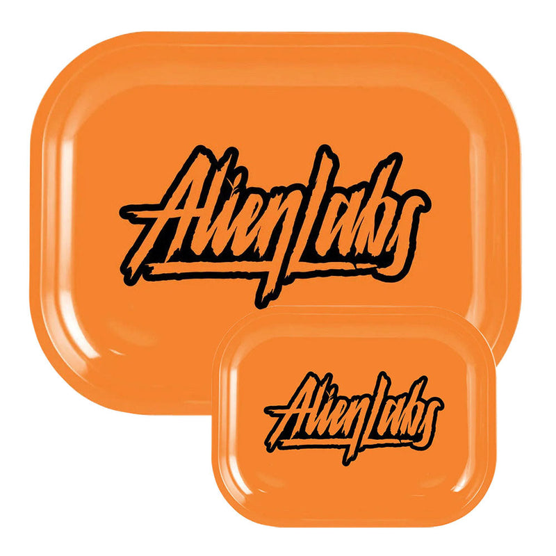 Alien Labs Metal Rolling Tray | Orange Logo - Headshop.com