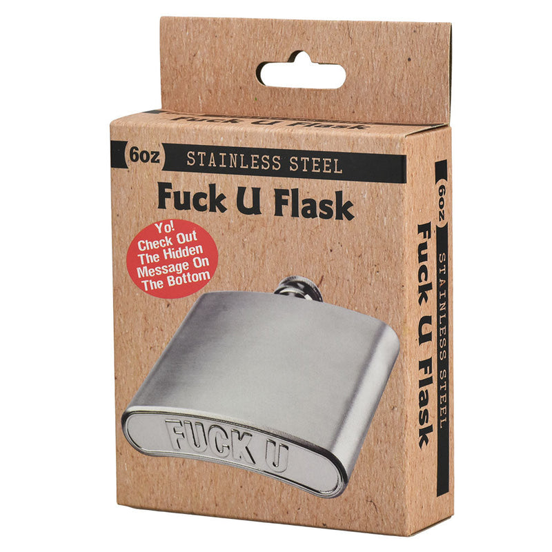 Stainless Steel Flask - 6oz - Headshop.com