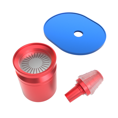 Stündenglass Infusion Chamber Assembly - Blue and Red