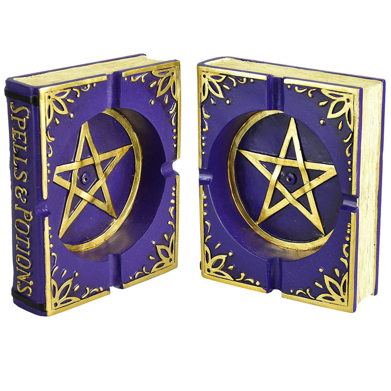 Pentagram Book Incense Burner / Ashtray - 5"x6" - Headshop.com