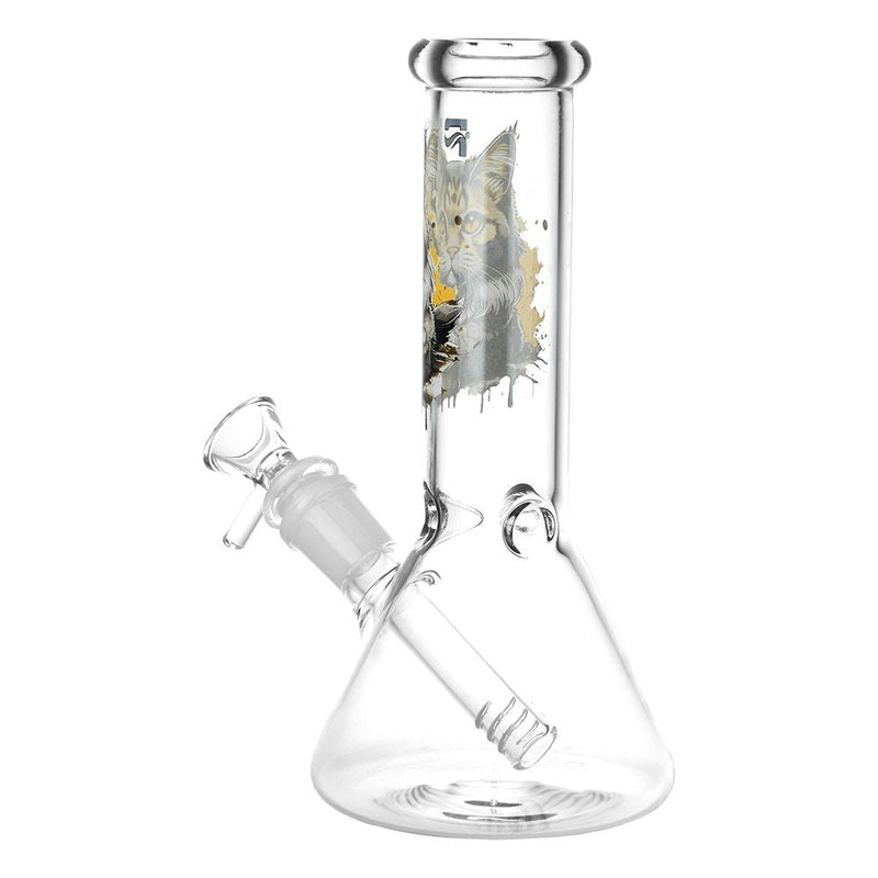 Pulsar Majestic Cat Glass Water Pipe - 7.75" / 14mm F - Headshop.com