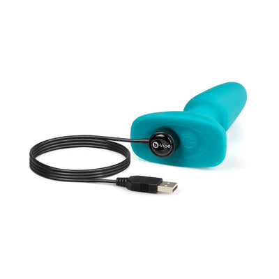 b-Vibe Rimming 2 Rotating and Vibrating Remote Control Plug Teal