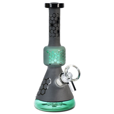 Black Frost Bee Geometry Water Pipe - 7"/14mm F/Colors Vary - Headshop.com