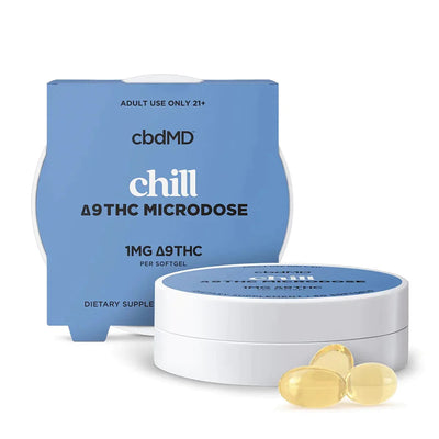 cbdMD Delta 9 THC Microdose Chill Softgels - 660MG - Headshop.com