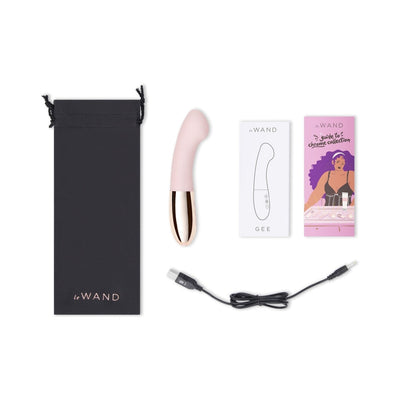 Le Wand Gee Rechargeable Silicone G-Spot Targeting Vibrator Rose Gold