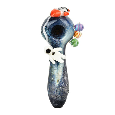 Empire Glassworks Glow In The Dark Spoon Pipe - 4.25" / Galactic - Headshop.com