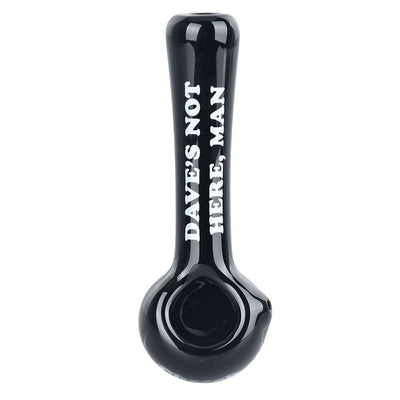 Cheech & Chong Dave's Not Here, Man Glass Spoon Pipe - 4.5" - Headshop.com