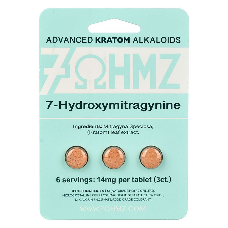 7-OHMZ Kratom Alkaloid 7-Hydroxymitragynine Tablets | 14mg | 20pk Display