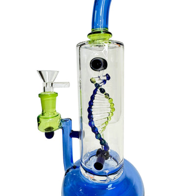 Daze Glass - 2nd Gen Spinning DNA & Turbine Perc Glass Water Pipe