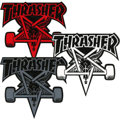 Thrasher Pentagram Skate Wheels Sticker | 4.5"x4.25"