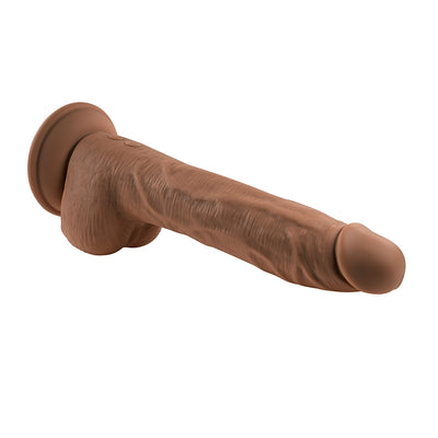 Evolved Thrust In Me Thrusting Vibrating 9.25 in. Dildo Dark