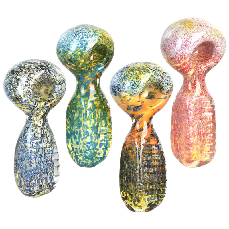 Cosmic Murk Fritted Spoon Pipe - 4.5" - Headshop.com