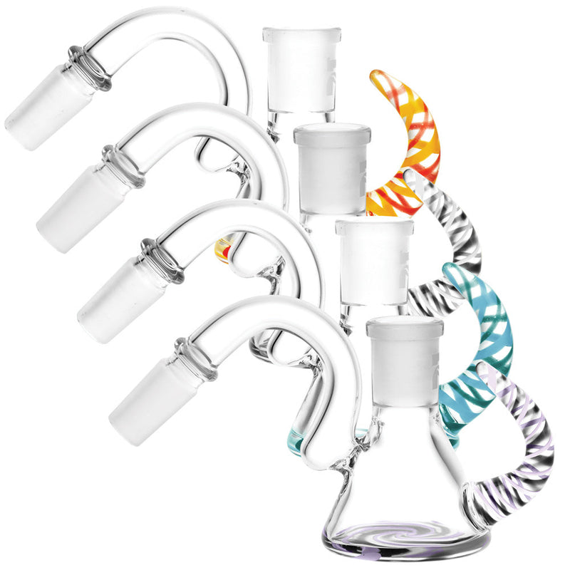 Pulsar Worked Ash Catcher 45 Degree - Colors Vary - Headshop.com