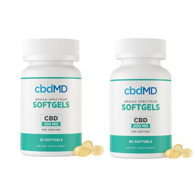 cbdMD CBD Softgel Capsules (3000MG - 6000MG) - Headshop.com