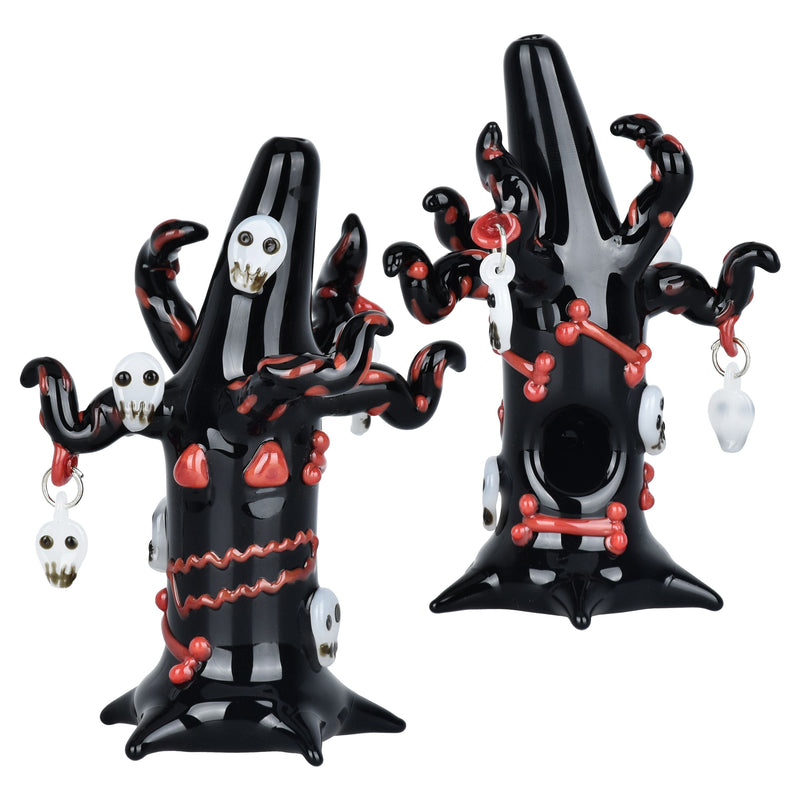 Spooky Halloween Tree Glass Hand Pipe - 5" - Headshop.com