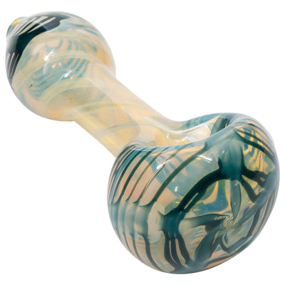 LA Pipes Twisty Cane Spoon Glass Pipe (Various Colors) - Headshop.com