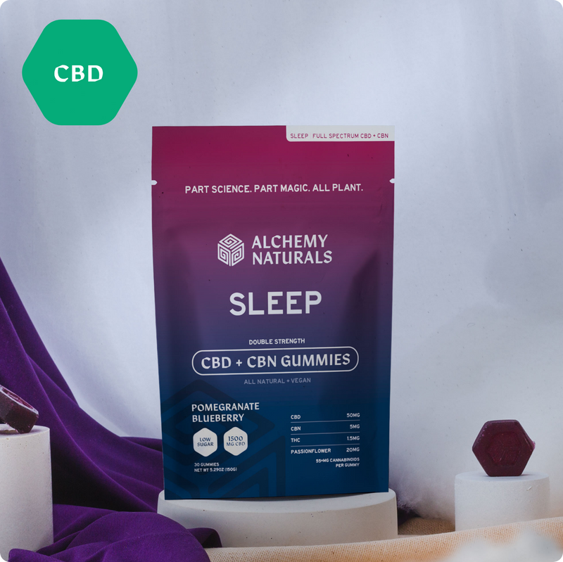 Alchemy Naturals CBD Gummies For Sleep - Full Spectrum CBD + CBN - Headshop.com