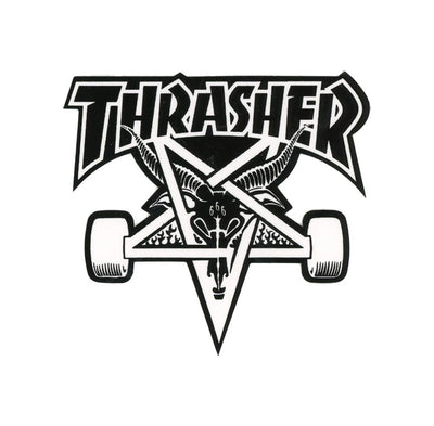 Thrasher Pentagram Skate Wheels Sticker | 4.5"x4.25"