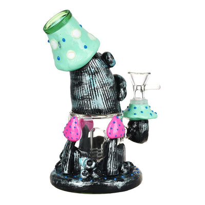 Fungus Father Glow in Dark Water Pipe - 7" / 14mm F / Colors Vary - Headshop.com