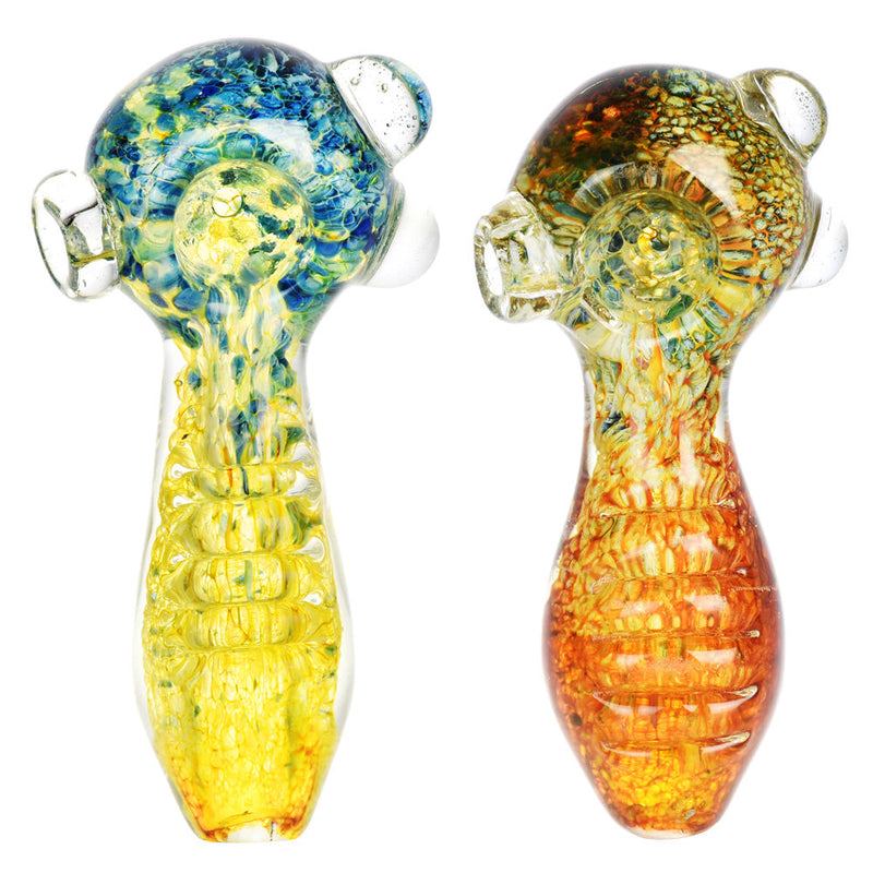 Grip Neck Oceans Reflection Glass Hand Pipe- 4.25"/Colors Vary - Headshop.com