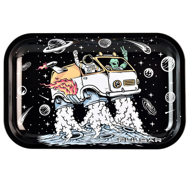 Pulsar Metal Rolling Tray - 11"x7"/Space Van - Headshop.com