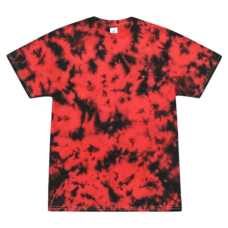 Short Sleeve Tie Dye T-Shirt | Crystal Red & Black