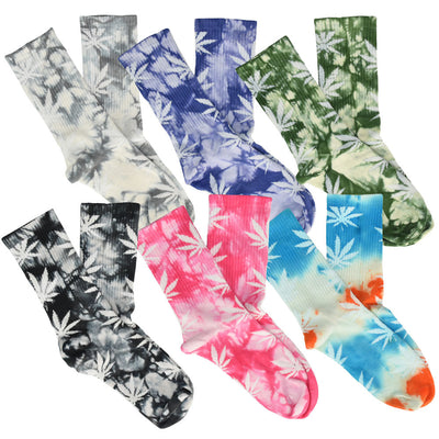 Hemp Leaf Socks | 6 Pack - Headshop.com