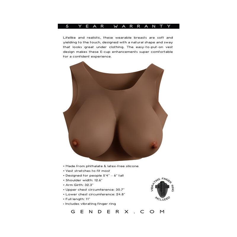 Gender X Undergarments Plate E-Cup Silicone Dark