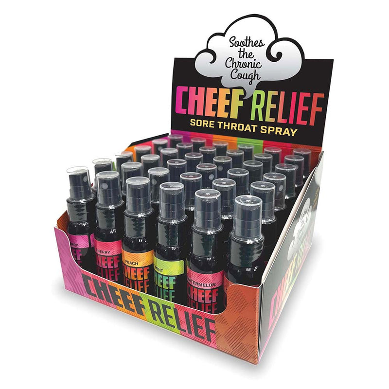 Cheef Relief Throat Spray 36-Piece - Headshop.com