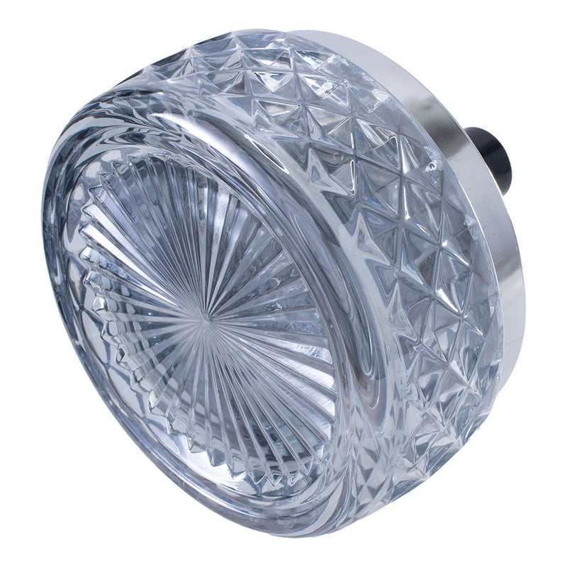 Fujima Gem-cut Glass Spinning Ashtray | 4.75" - Headshop.com