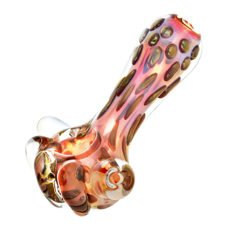 Stretched Bubbles Fumed Glass Abstract Fist Spoon Pipe- 4.5" - Headshop.com