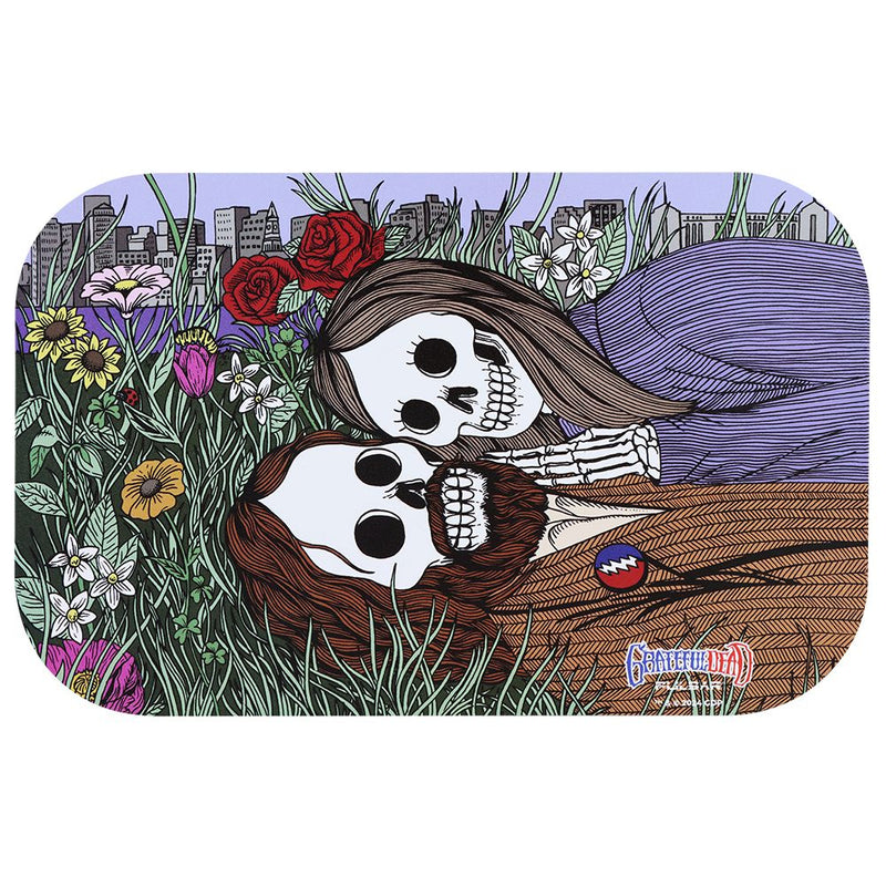 Grateful Dead x Pulsar Magnetic Rolling Tray Lid - Flower Couple / 11" x 7"