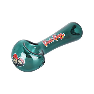 Cheech & Chong Glass Happy Herbs Spoon Pipe | 4.5" - Headshop.com