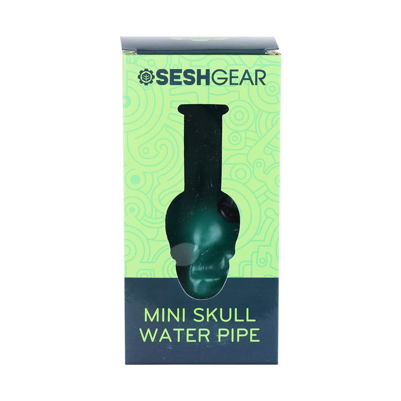 SeshGear Pastel Skull Glass Water Pipe - 6" / Colors Vary