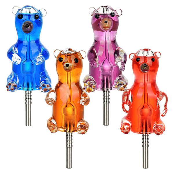 Gummy Bear Glycerin Dab Straw - 5.5"/10mm F/Colors Vary