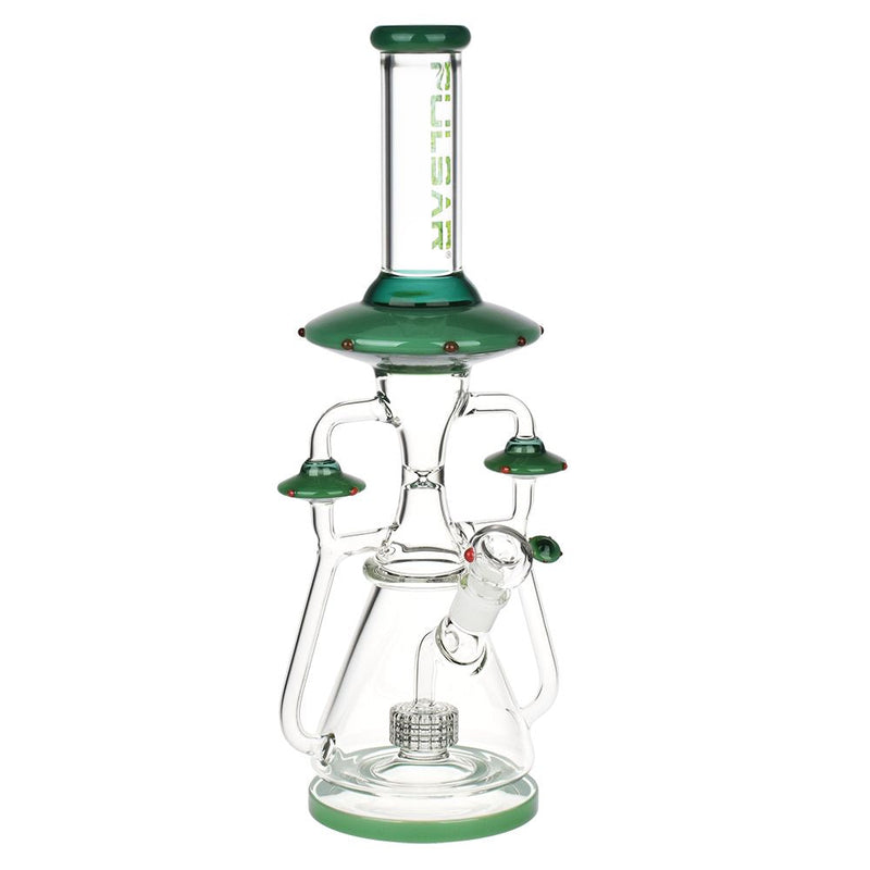 Pulsar Far-Out Visitors Recycler Glass Water Pipe | 17.25" | 19mm F