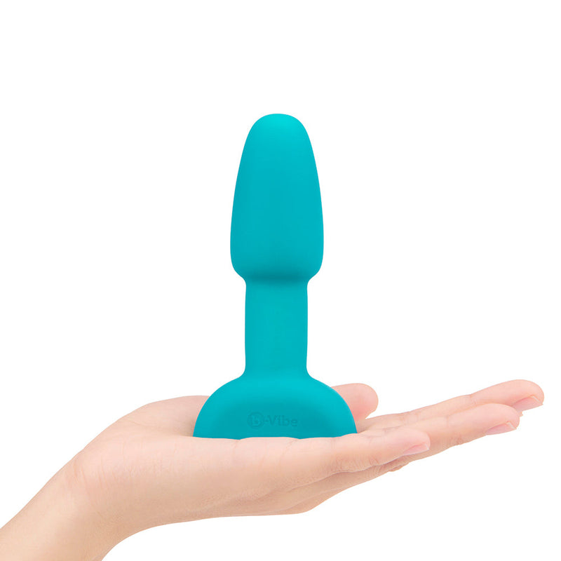 b-Vibe Rimming Petite Rotating and Vibrating Remote Control Plug Teal