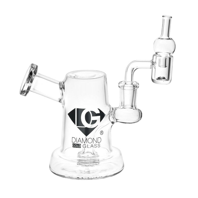 Diamond Glass Jug Mini Dab Rig - 6" / 14mm F - Headshop.com