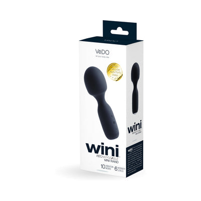 Vedo Wini Rechargeable Mini Wand Just Black