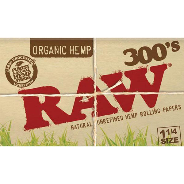 RAW Organic Hemp Rolling Papers 300s 1 1/4"