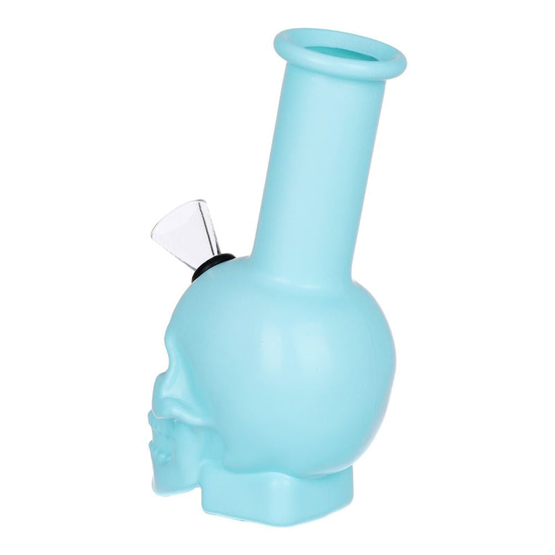 SeshGear Pastel Skull Glass Water Pipe - 6" / Colors Vary