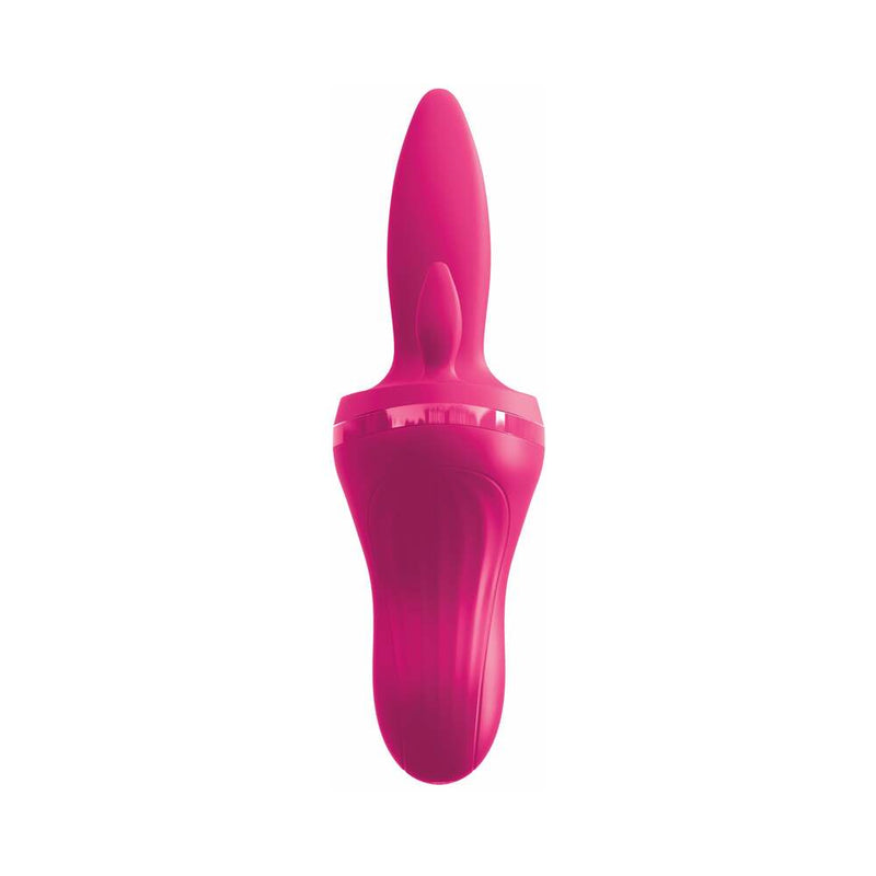 Pipedream 3Some Holey Trinity Triple Tongue Vibrator Rechargeable Silicone Red