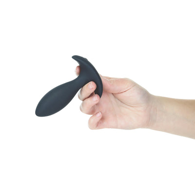 Lux Active Throb 4.5 in. Anal Pulsating Silicone Massager Black