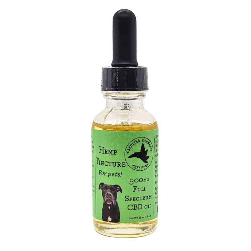 Pet Tincture 500mg CBD | Carolina Cannabis Creations - Headshop.com