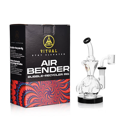 Ritual Smoke - Air Bender Bubble-Cycler Concentrate Rig - Black - Headshop.com