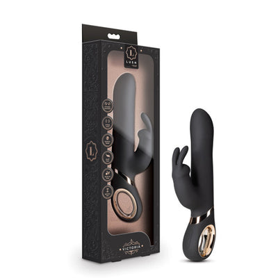 Blush Lush Victoria Rechargeable Silicone Rabbit Vibrator Black