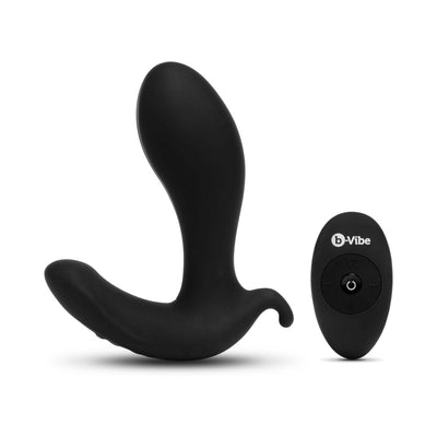 b-Vibe Expand Expanding and Vibrating Remote Control Plug Black