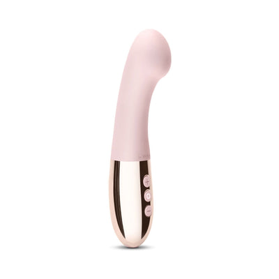 Le Wand Gee Rechargeable Silicone G-Spot Targeting Vibrator Rose Gold