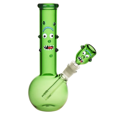 Richard the Pickle Glass Water Pipe - 9" / 14mm F - Headshop.com