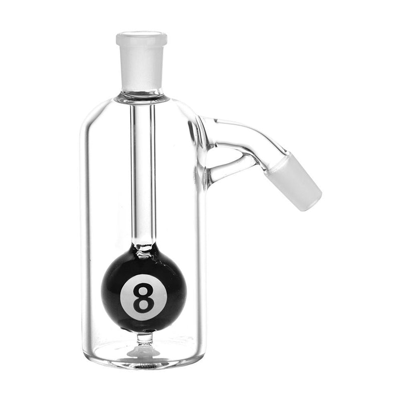 8-Ball Glass Ash Catcher | 5.25" | 14mm - Headshop.com